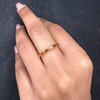 18K Citrine Baguette Birthstone Ring Thumbnail