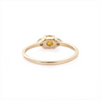 14K Gold Cabochon Citrine and Diamond Ring Thumbnail