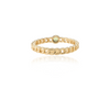 14K Peridot Solid Link Chain Ring Thumbnail