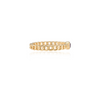 14K Gold Amethyst Dainty Chain Ring Thumbnail