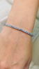 18K White Gold Blue Sapphire Tennis Bracelet Thumbnail