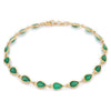 18K Gold Emerald Bracelet Thumbnail
