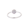 14K White Gold Floral Ruby Ring Thumbnail