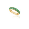 18K Gold Emerald Dome Style Band Thumbnail