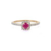 14K Yellow Gold Ruby Ring Thumbnail