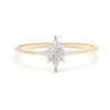 14K Gold Star Diamond Ring Thumbnail