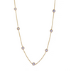 18K Yellow Gold Blue Sapphire Necklace Thumbnail