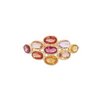 18K Gold Unique Multi Sapphire Ring Thumbnail