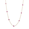 18K Ruby Chain Necklace Thumbnail