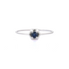 14K Gold Blue Sapphire Stacking Ring Thumbnail