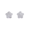 14K White Gold Diamond Studs Earrings Thumbnail