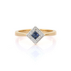 18K Yellow Gold Sapphire Ring Thumbnail