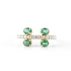 14K Gold Emerald Statement Ring Thumbnail