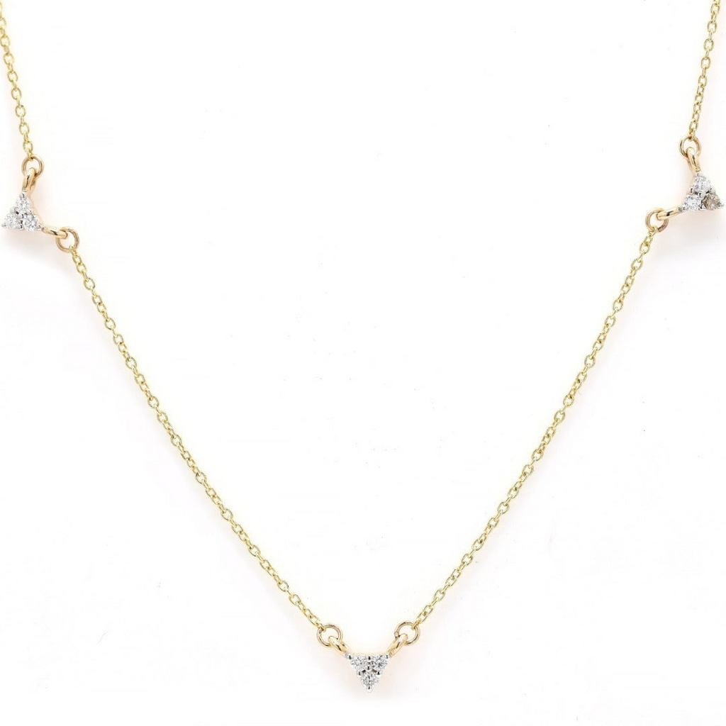 14K Gold Diamond Chain Necklace Image