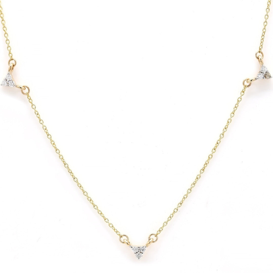 14K Gold Diamond Chain Necklace