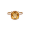 18K Gold Citrine Solitaire Ring Thumbnail