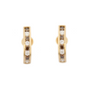 14K Yellow Gold Brown Diamond Bali Earrings Thumbnail