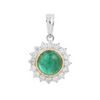 18K Gold Emerald Pendant Thumbnail