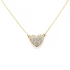 18K Heart Diamond Necklace Thumbnail