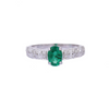 18K White Gold Emerald Ring Thumbnail
