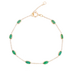 18K Yellow Gold Emerald Bracelet Thumbnail