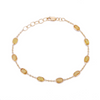 18K Yellow Gold Bracelet With Yellow Sapphire Gemstone Thumbnail