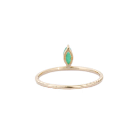 14K Emerald Precious Gold Ring - VR Jewels