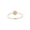 14K Gold Flower Emerald Ring Thumbnail