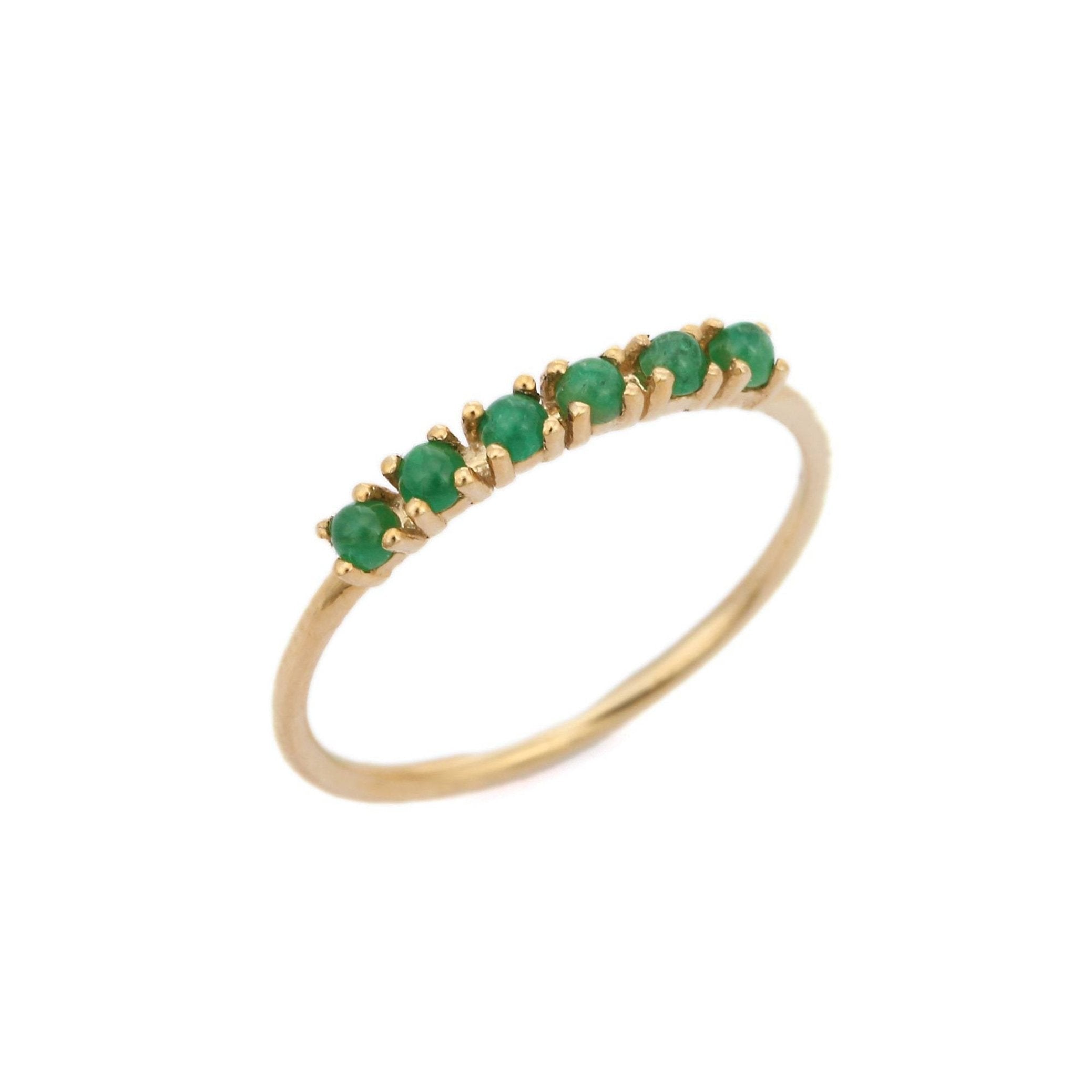 14K Gold Emerald Ring - VR Jewels