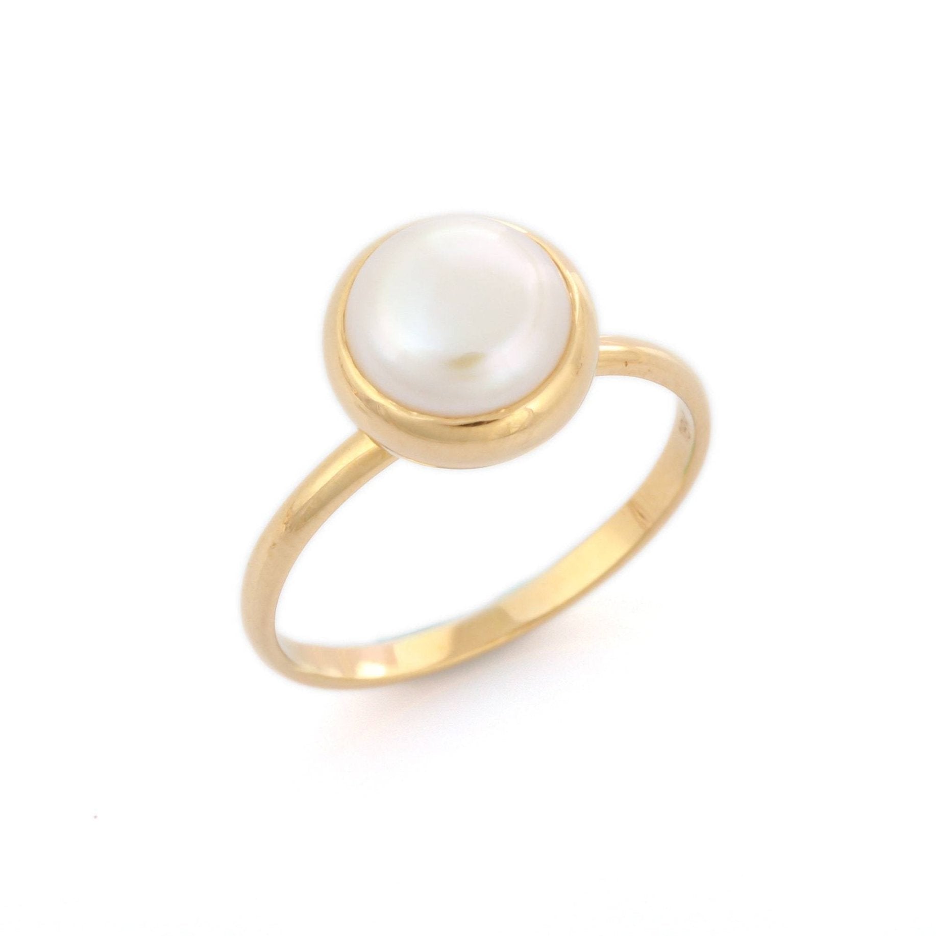 14K Gold Pearl Ring - VR Jewels