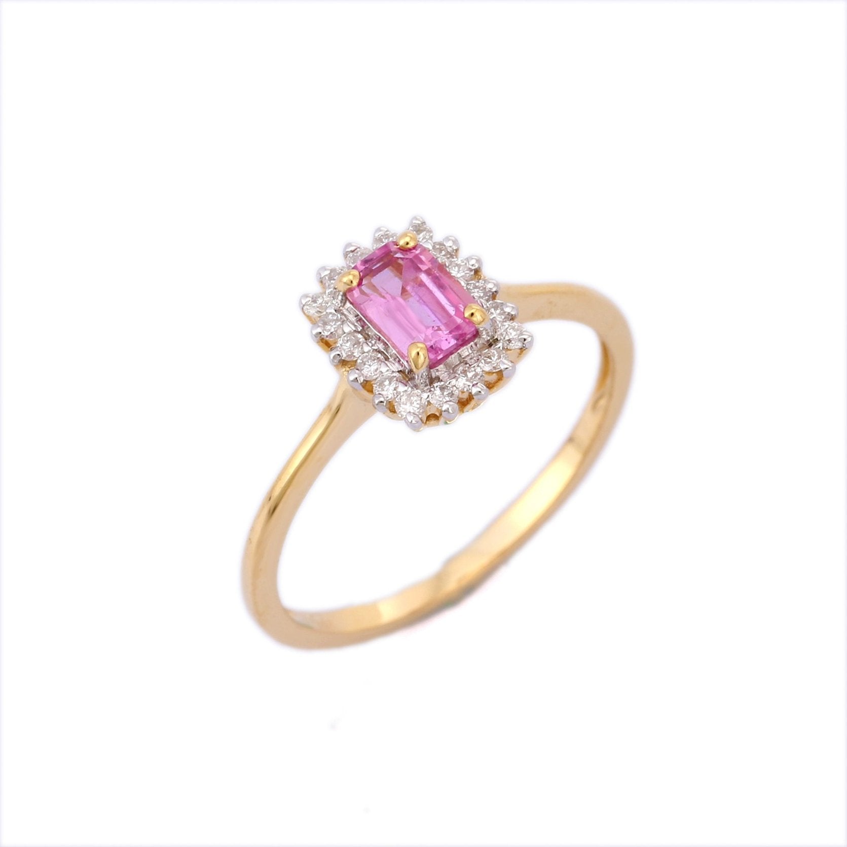 14K Gold Pink Sapphire & Diamond Ring - VR Jewels