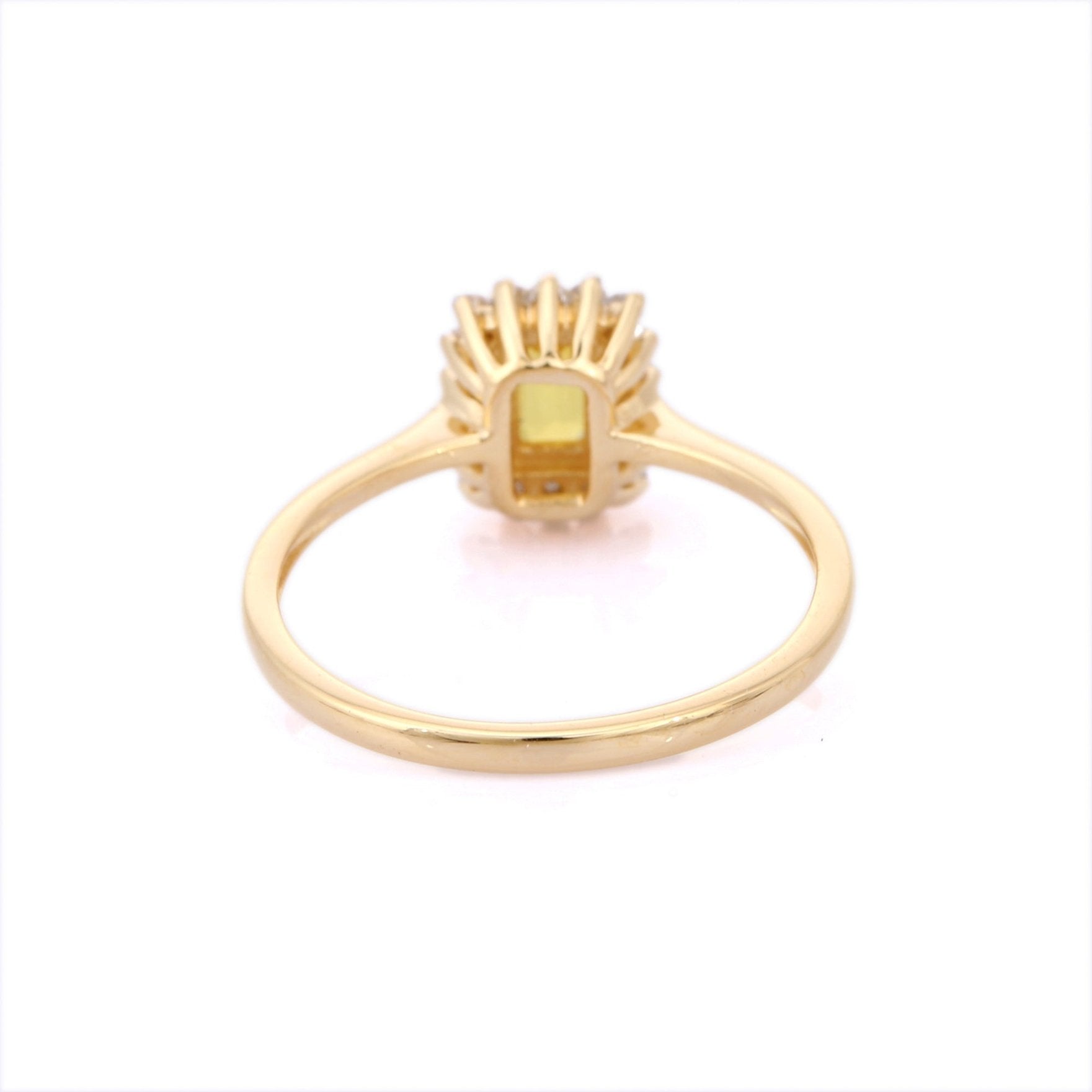 14K Gold Yellow Sapphire & Diamond Ring - VR Jewels