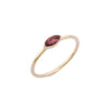 14K Gold Tourmaline Stackable Ring Thumbnail