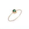 14K Yellow Gold Emerald Birthstone Ring Thumbnail