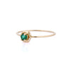14K Yellow Gold Emerald Birthstone Ring Thumbnail