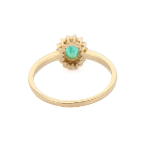 14K Yellow Gold Emerald Ring - VR Jewels