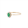 14K Gold Emerald & Diamond Engagement Ring Thumbnail
