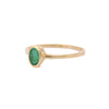 14K Gold Emerald Solitaire Ring Thumbnail