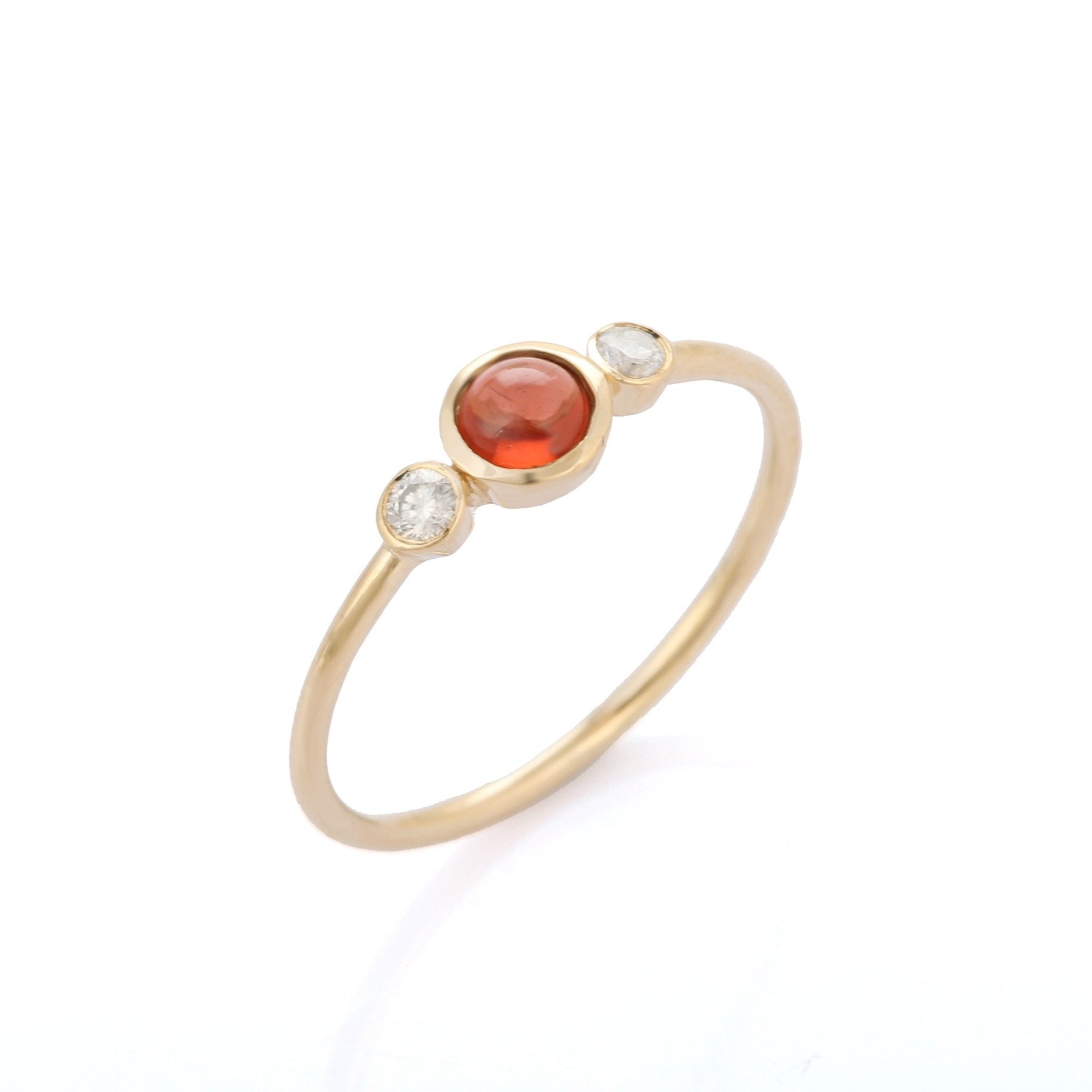 14K Yellow Gold Garnet Ring - VR Jewels