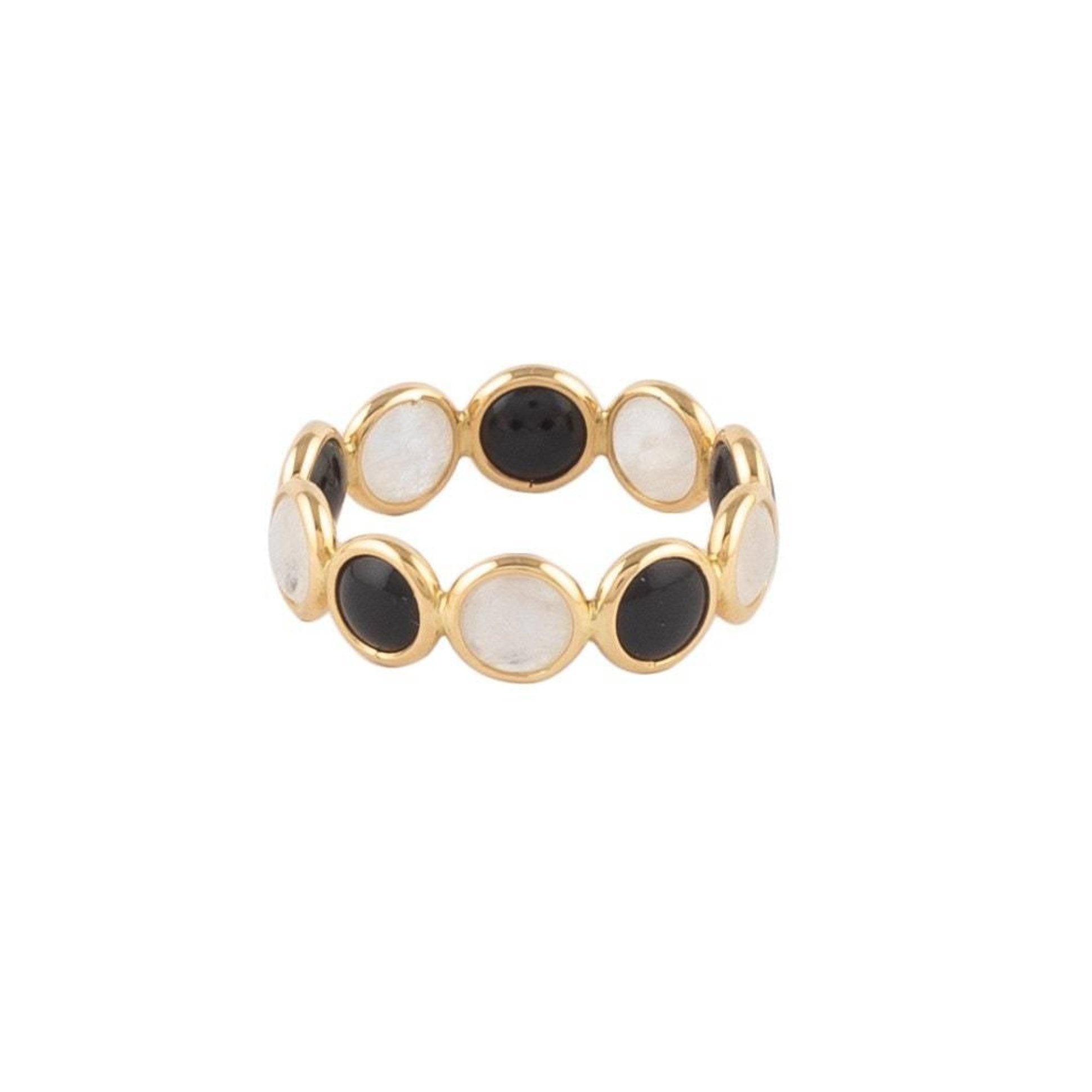 14K Yellow Gold Moonstone Ring - VR Jewels