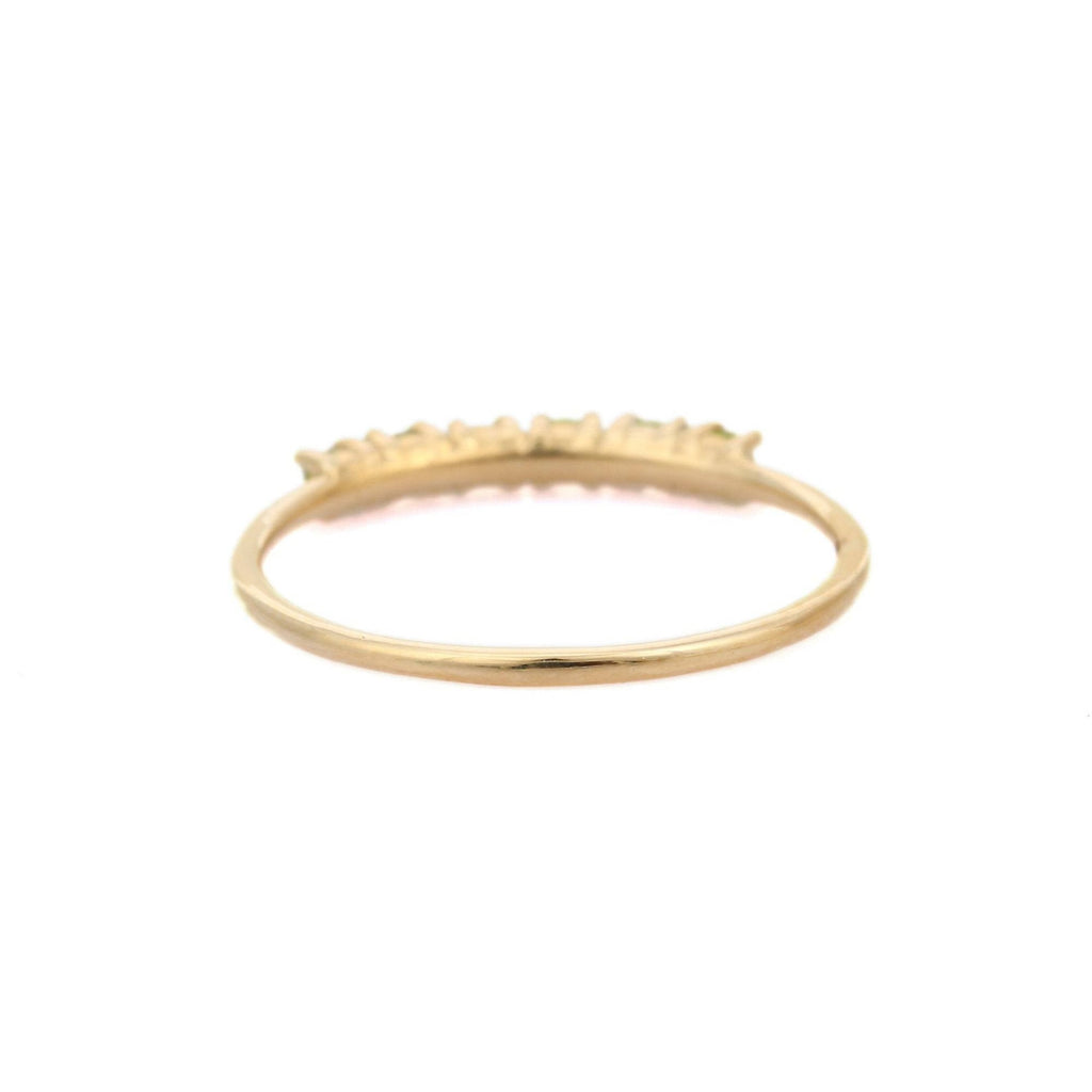 14K Yellow Gold Peridot Ring Image