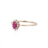 14K Gold Ruby & Diamond Anniversary Ring Thumbnail