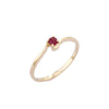 14K Gold Ruby Minimalist Ring Thumbnail