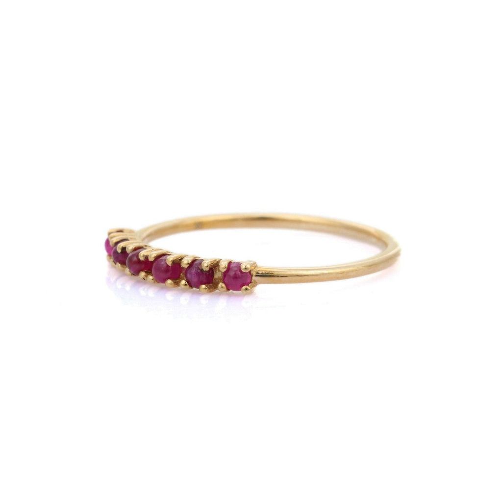 14K Yellow Gold Ruby Ring Image