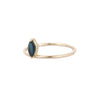 14K Gold Single Floating Sapphire Ring Thumbnail