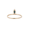 14K Gold Single Floating Sapphire Ring Thumbnail