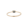 14K Gold Blue Sapphire Dainty Ring Thumbnail