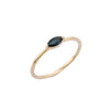 14K Gold Blue Sapphire Dainty Ring Thumbnail