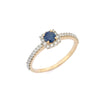14K Yellow Gold Sapphire Ring Thumbnail