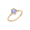 14K Gold Tanzanite &Diamond Promise Ring Thumbnail